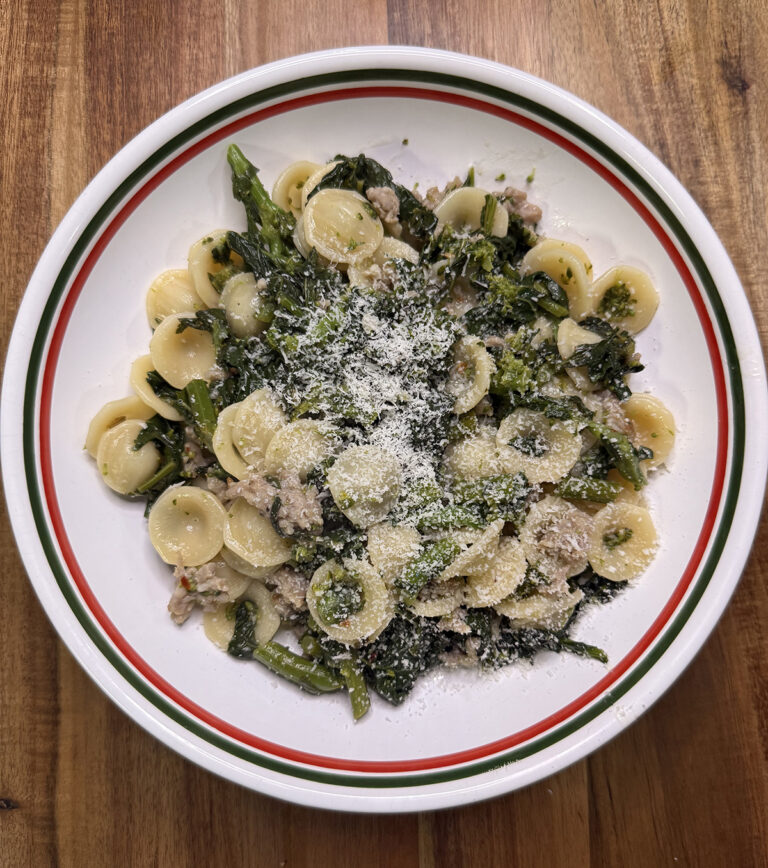 Orecchiette with Sausage and Broccoli Rabe