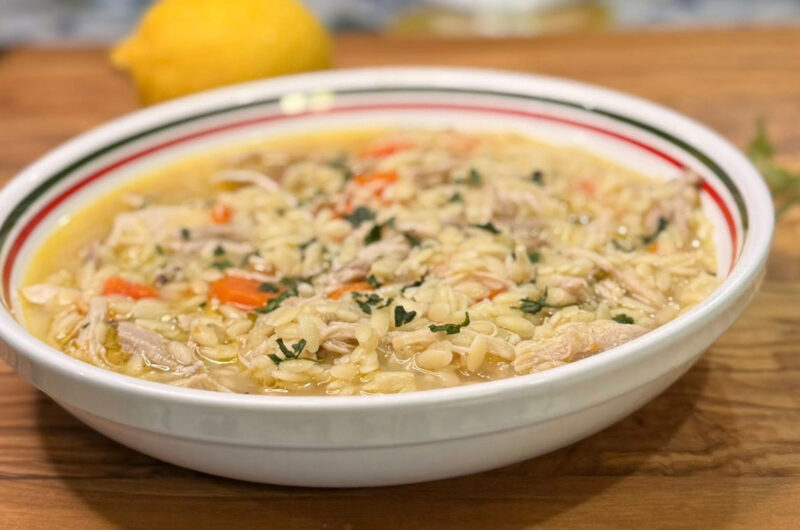 Lemon Orzo Chicken Soup