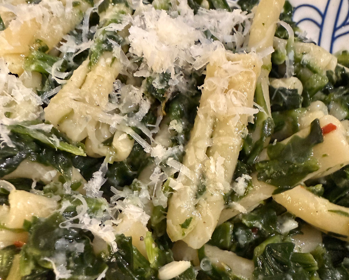 Casarecce con Limone e Spinaci