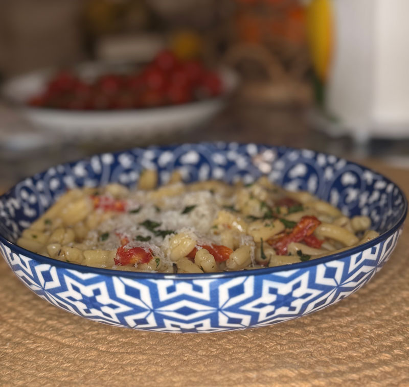 Sun-Dried Tomatoes and Casarecce