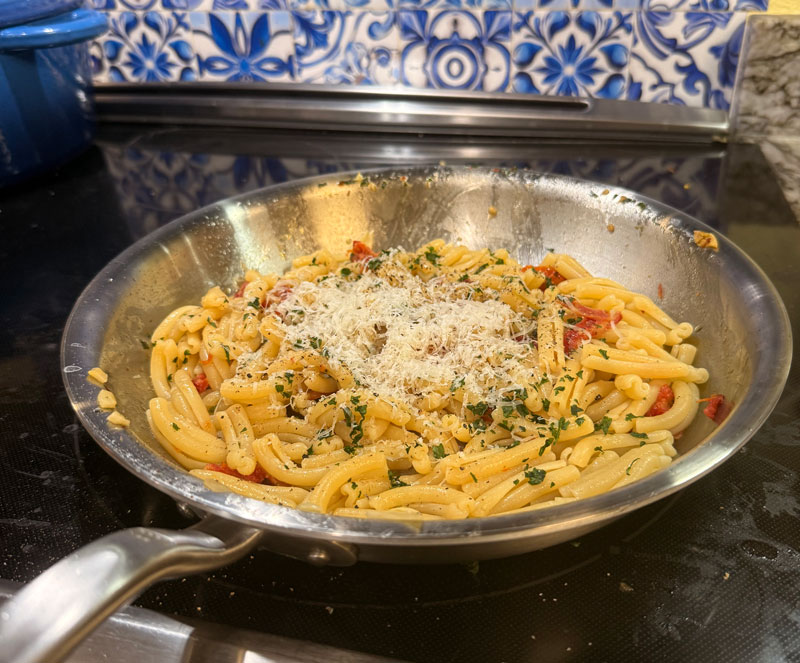 Sun-Dried Tomatoes and Casarecce